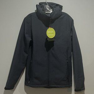Outdoor Ventures Men's Lightweight Softshell Jacket Fleece Lined Hooded Small